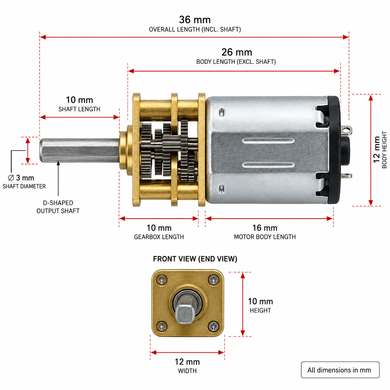 Geared Motor - N20 Plus