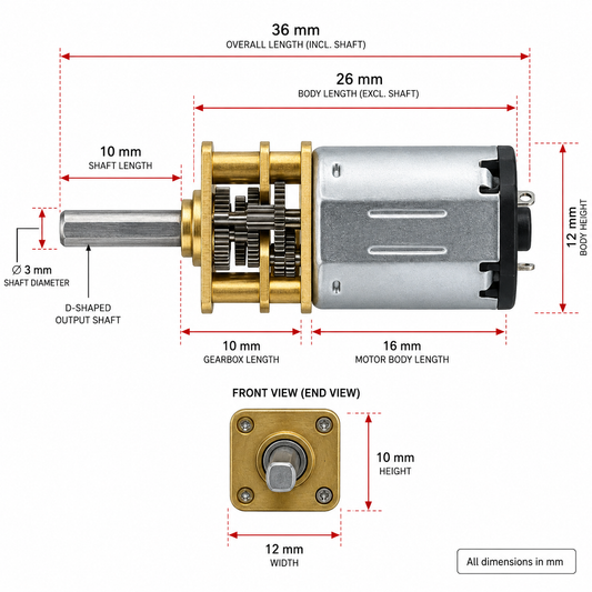 Geared Motor - N20 Plus